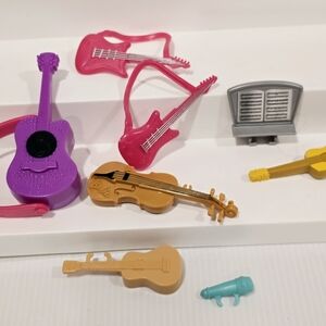 Barbie Doll Musical Instrument Rocking Roll Set